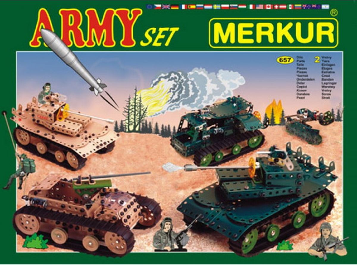Stavebnice Merkur Army set - obrázek 1