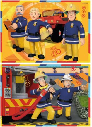 RAVENSBURGER Puzzle Požárník Sam v akci 2x12 dílků - obrázek 1