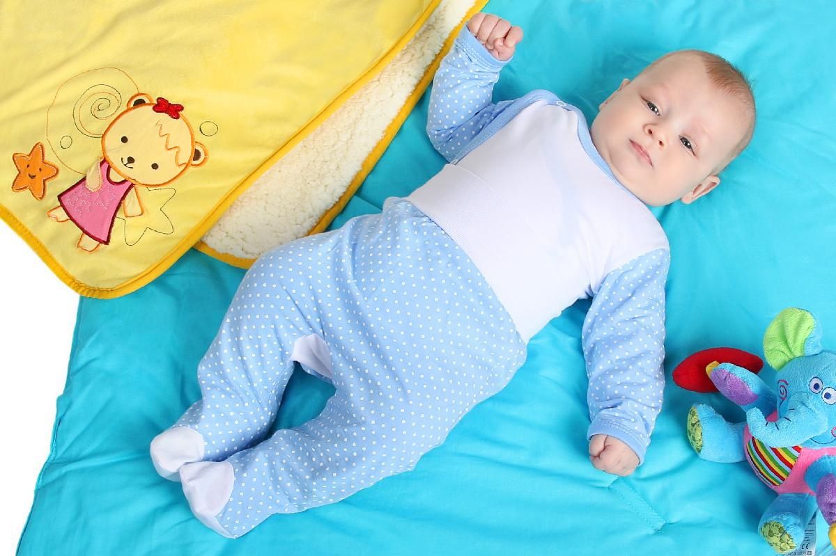 2-dílná souprava New Baby Puntík modrá 56 (0-3m) - obrázek 2