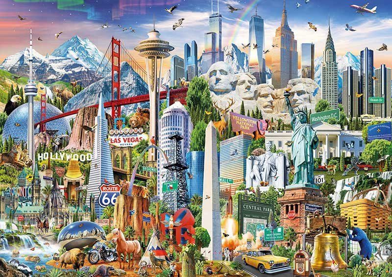 EDUCA Puzzle Divy Severní Ameriky 1500 dílků - obrázek 1