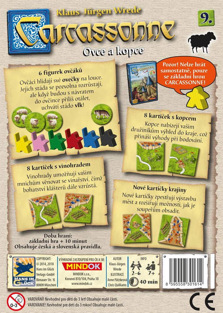 Mindok Carcassonne 2. edice: Ovce a kopce - obrázek 2