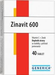 Generica Zinavit 600 40 cucavých tablet - obrázek 1