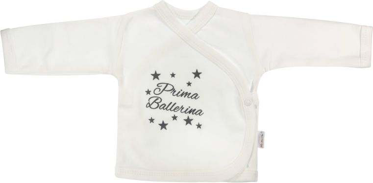 Mamatti Mamatti Novorozenecká košilka Baletka - zapínání bokem, bílá, vel. 62 68 (4-6m) - obrázek 1