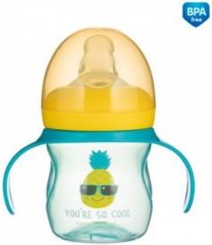 Tréninkový hrníček Canpol Babies s úchyty So Cool - tyrkysový, 150 ml - obrázek 1