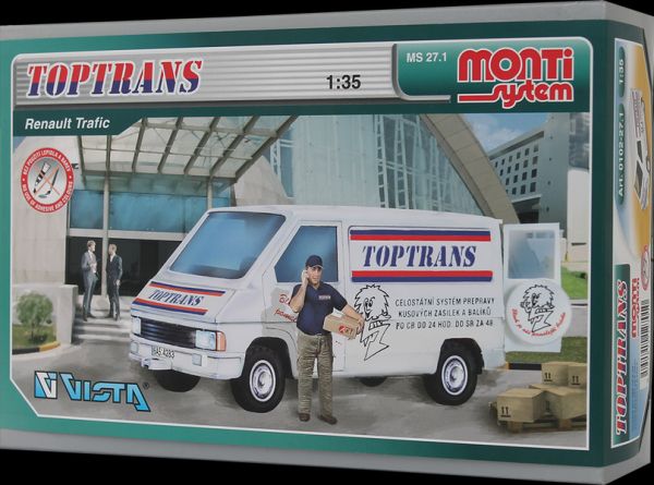 VISTA Stavebnice Monti 27.1 Toptrans Trafic 1:35 v krabici 22x15x6cm - obrázek 2