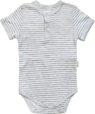 Kojenecké body/polo Mamatti krátký rukáv Gentleman - šedé, Velikost koj. oblečení 92 (18-24m) - obrázek 1