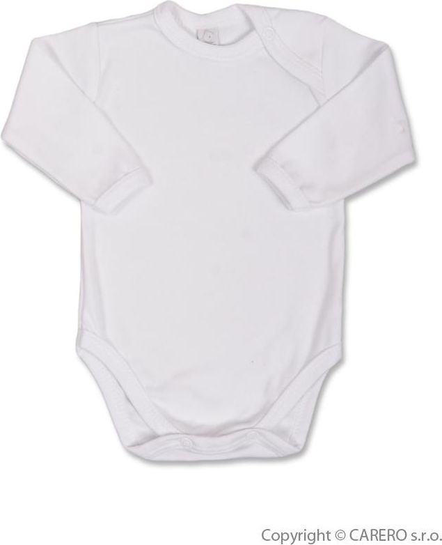 Kojenecké body s dlouhým rukávem Bobas Fashion bílé 80 (9-12m) - obrázek 1