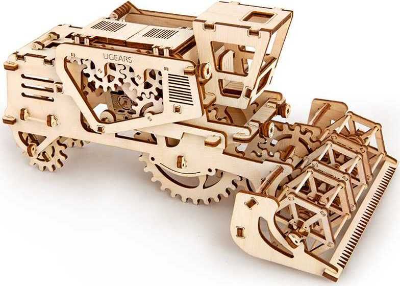 Ugears 3D dřevěné mechanické puzzle Kombajn - obrázek 1
