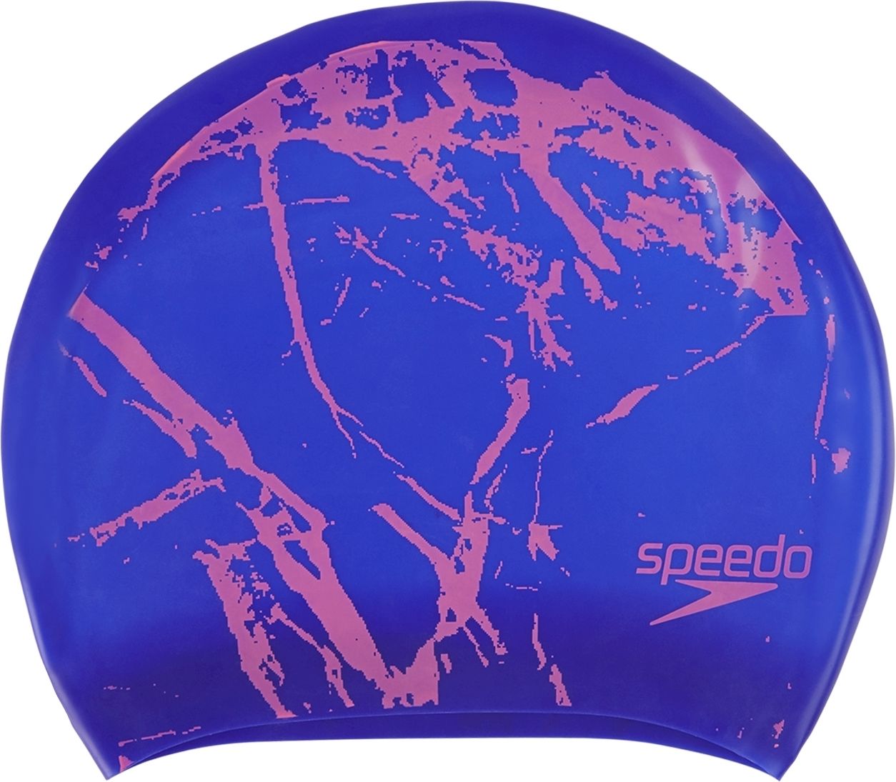 Speedo Long Hair Cap Printed - purple/pink uni - obrázek 1