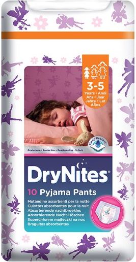 HUGGIES® DryNites 3-5 Girl Convenience 4-9 kg 10 ks - obrázek 1
