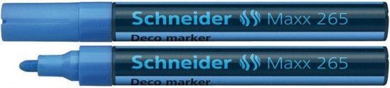 Křídový popisovač "Maxx 265", světle modrá, 2-3mm, tekutý, SCHNEIDER - obrázek 1