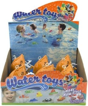 Teddies Loď/Lodička do vany na natažení plast 14cm 6ks v boxu - obrázek 2