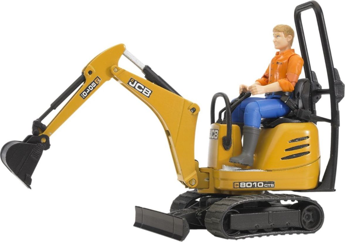 Bruder 62002 Mikrobagr JCB s figurkou - obrázek 1