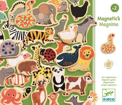 Dřevěné magnety - 36ks zvířátek - obrázek 1