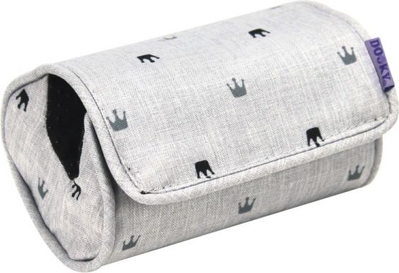 Dooky Arm Cushion Light Grey Crowns - obrázek 1