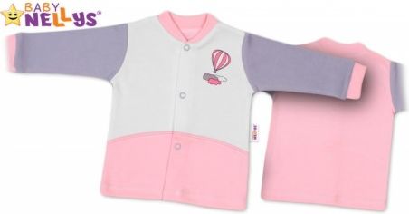 Košilka Baby Nellys ® Balónek v růžové, Velikost koj. oblečení 56 (1-2m) - obrázek 1