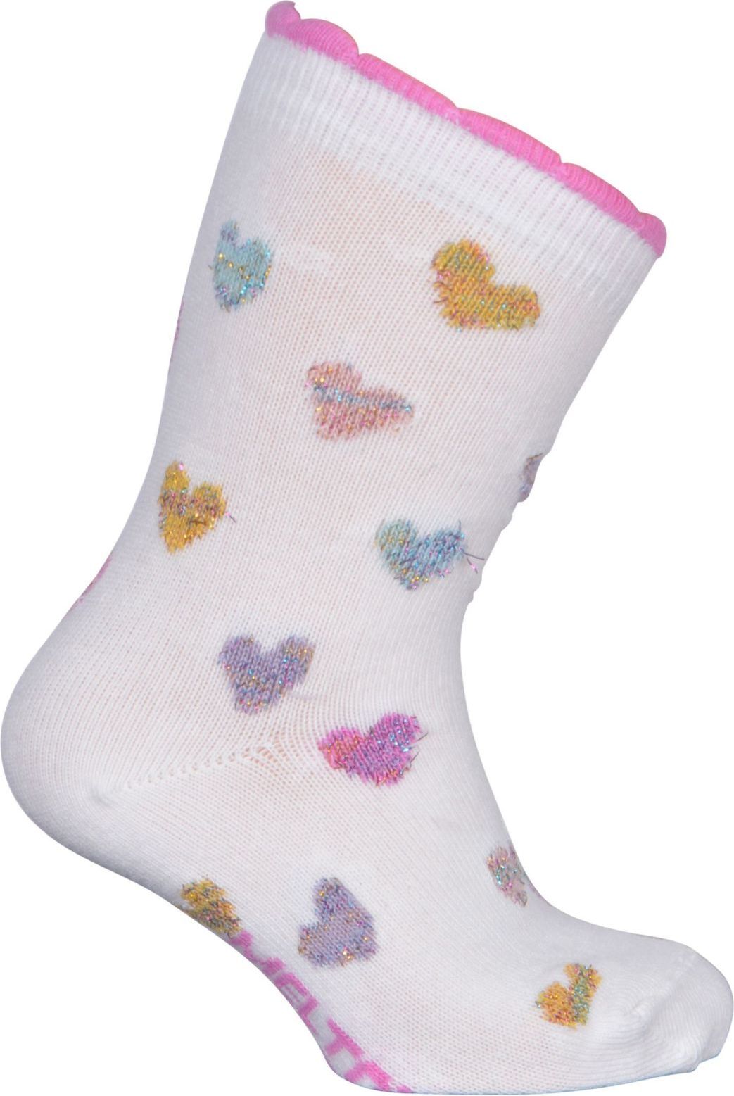 Melton Sock - Glitter Hearts w/Lurex - laté 31-34 - obrázek 1