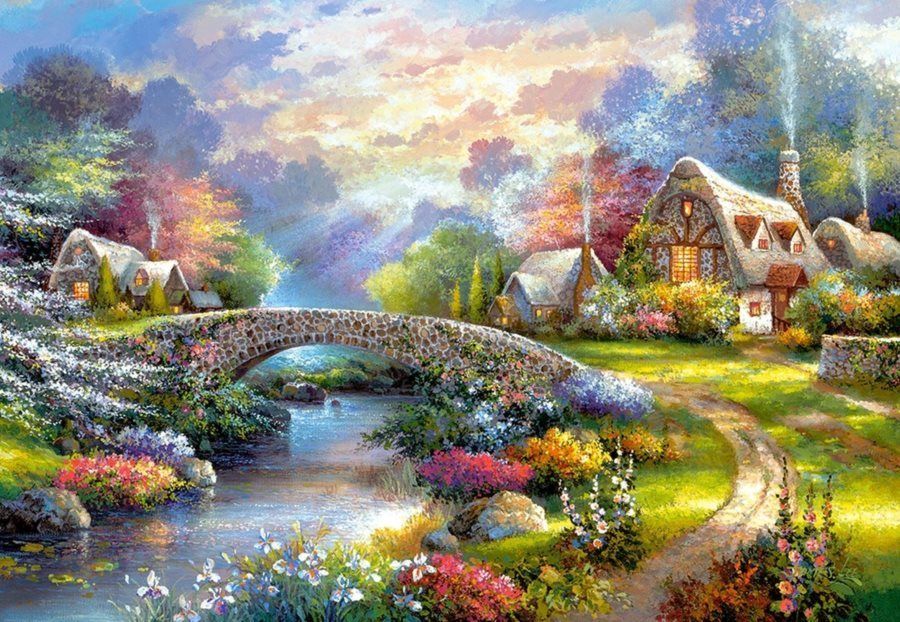 CASTORLAND Puzzle Oslava jara 1000 dílků - obrázek 1