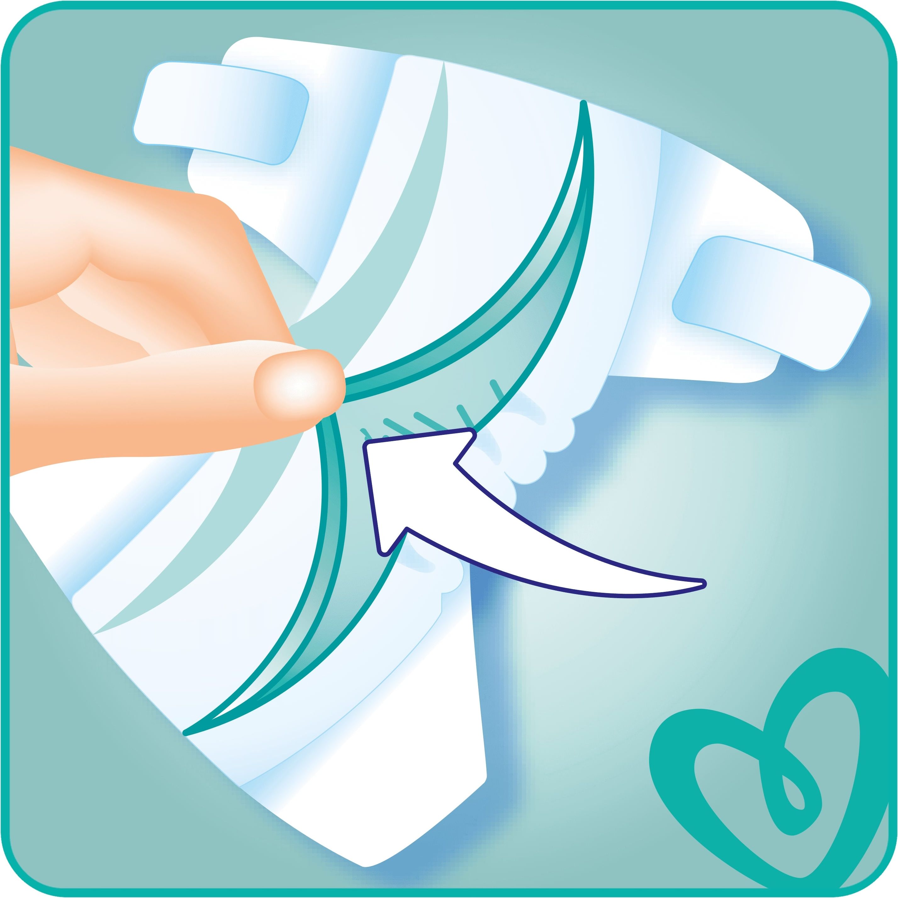 PAMPERS Active Baby 6 (13-18 kg) 124 ks MĚSÍČNÍ ZÁSOBA – jednorázové pleny - obrázek 2