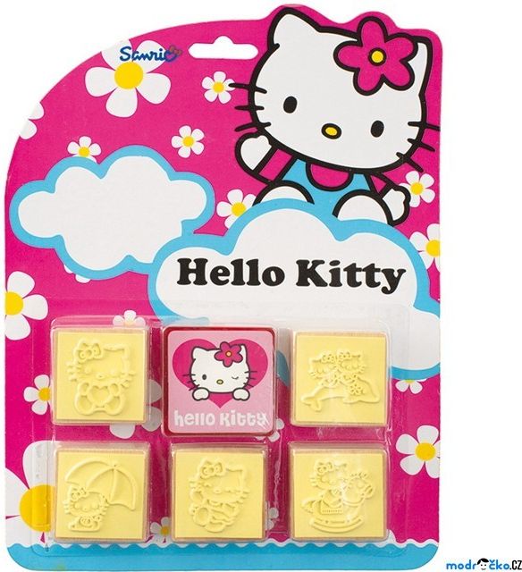 Razítka dřevěná - Hello Kitty, 5+1 (Jiri Models) - obrázek 1