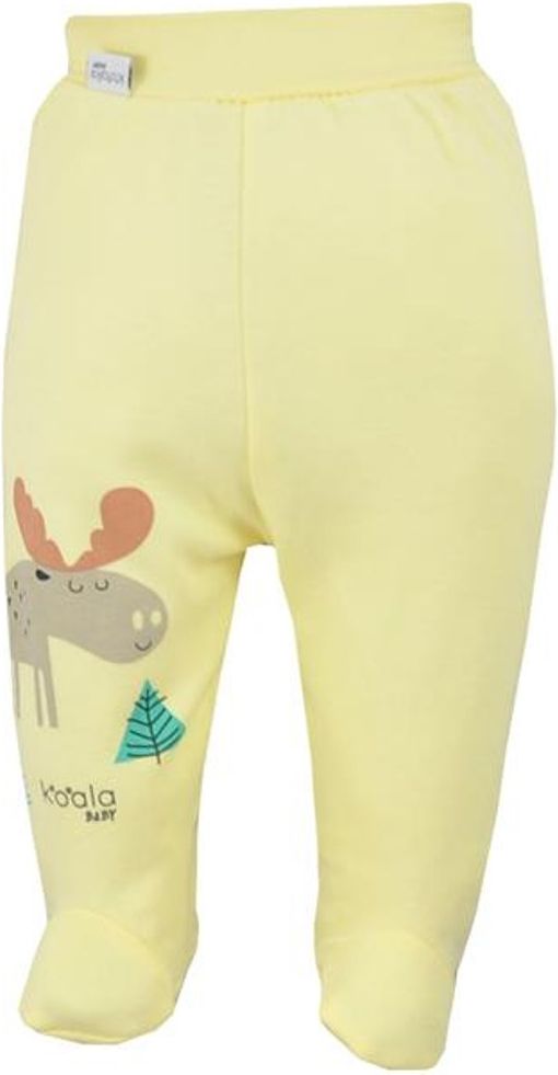Kojenecké bavlněné polodupačky Koala Happy Baby žluté 68 (4-6m) - obrázek 1