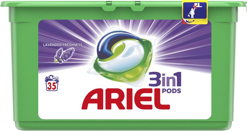 ARIEL Gelové kapsle Lavender All in 1 – 35 ks - obrázek 1