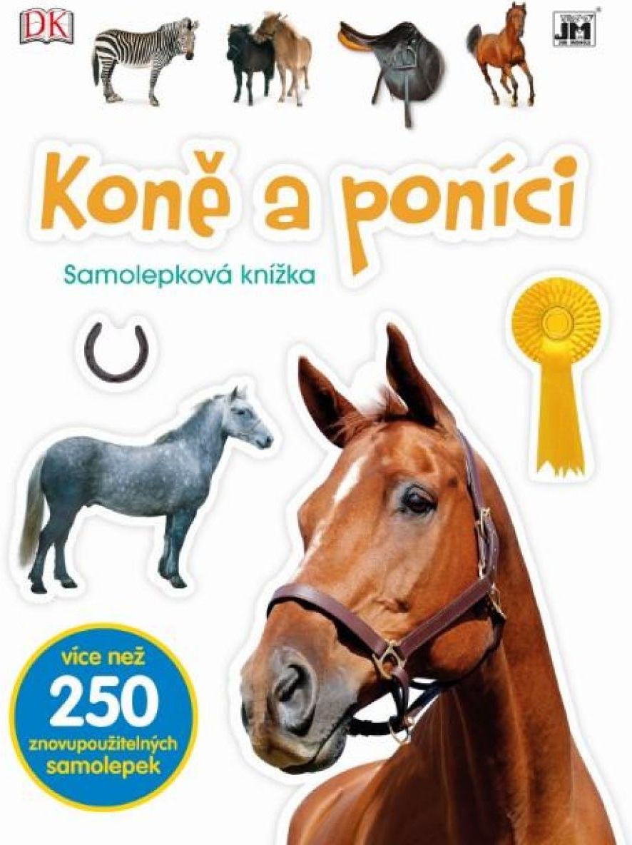Jiri Models Naučné samolepkové knížky Koně a poníci - obrázek 1