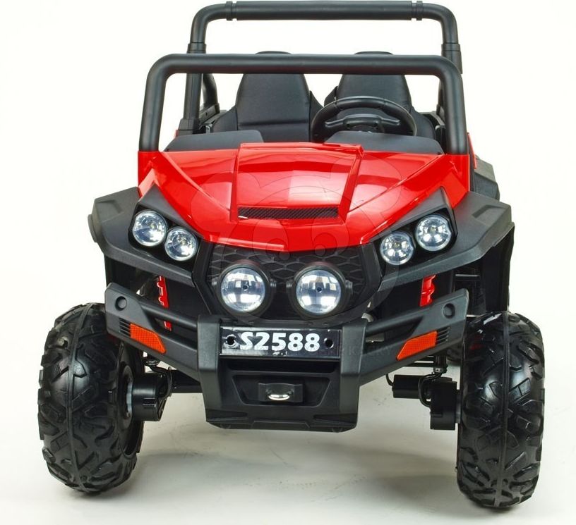 Elektrická bugina dvoumístná V-Twin 4x4 - bílá - obrázek 2