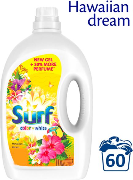 SURF Color+White Hawaiian dream (60 dávek) – prací gel - obrázek 2
