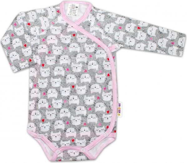 Baby Nellys Kojenecká dívčí sada body zapínání bokem Baby Nellys ® - 3 ks, vel. 68 68 (4-6m) - obrázek 4
