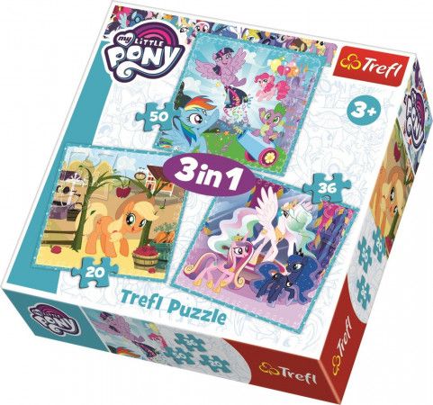 TREFL Puzzle My Little Pony 3v1 (20,36,50 dílků) - obrázek 1