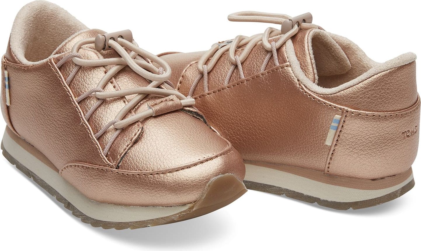 Toms bronzové dětské tenisky Bixby Rose Gold Pearlized - 22 - obrázek 2