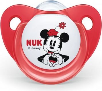 Šidítko Trendline NUK Disney Mickey Minnie 0-6m červené Box, Červená, 0-6 m - obrázek 1