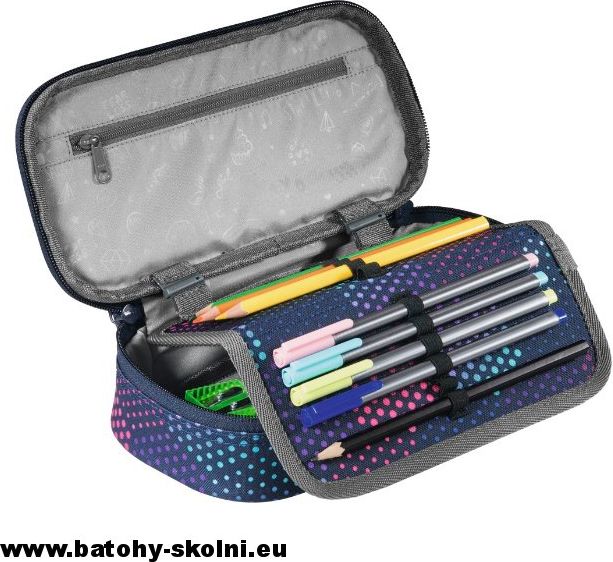 Studentské školní pouzdro Purple Illusion CoocaZoo PencilDenzel - obrázek 3