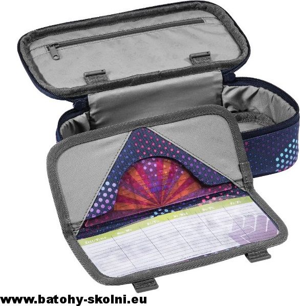 Studentské školní pouzdro Purple Illusion CoocaZoo PencilDenzel - obrázek 4