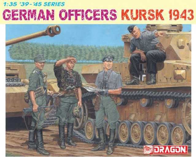 DRAGON Model Kit figurky 6456 - GERMAN OFFICERS (KURSK 1943) (1:35) - obrázek 1