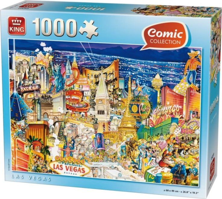 KING Puzzle Las Vegas 1000 dílků - obrázek 1