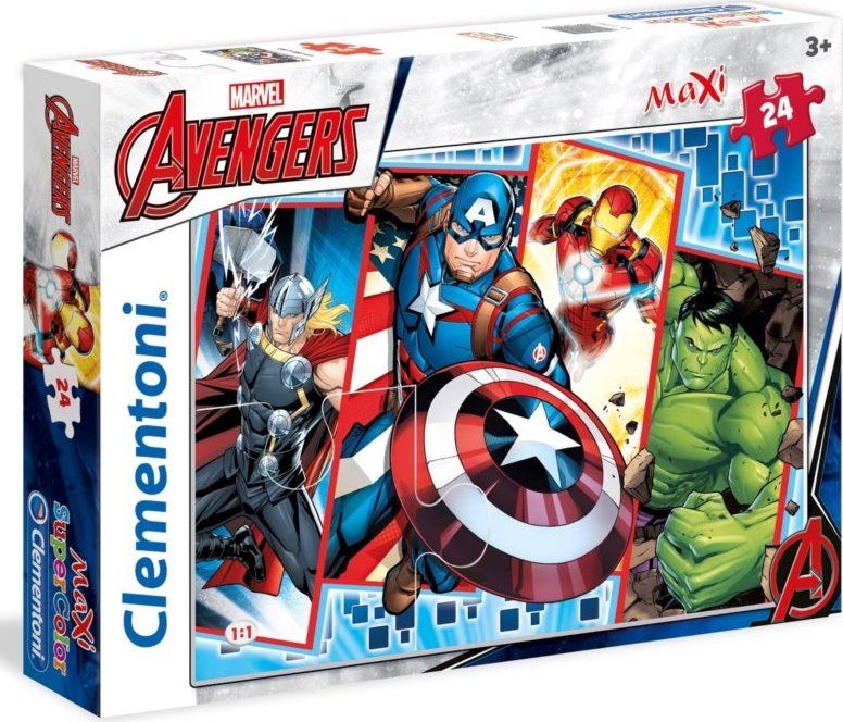 CLEMENTONI Puzzle Avengers MAXI 24 dílků - obrázek 2