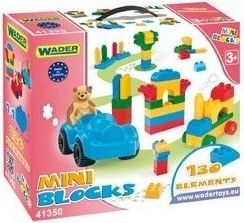 Kostky mini blocks Wader - 130 dílků - obrázek 1