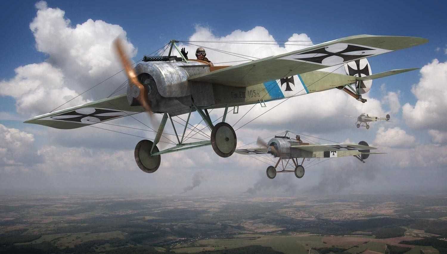 AIRFIX Classic Kit letadlo A01087 - Fokker E.III Eindecker (1:72) - obrázek 3