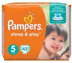 Pampers Sleep & Play vel. 5 Junior dětské pleny 42 ks - obrázek 1