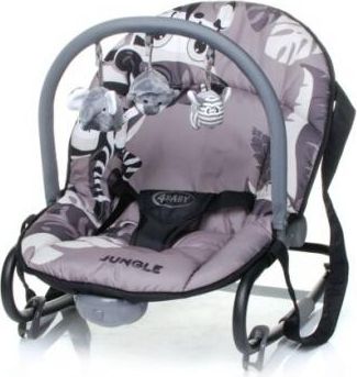 Dětské lehátko 4Baby Jungle Grey - obrázek 1