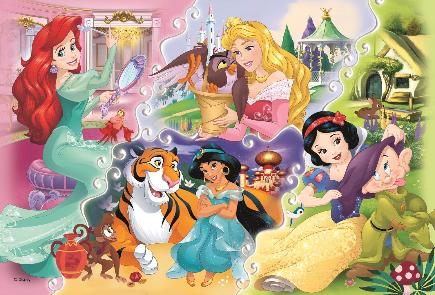TREFL Puzzle Disney princezny 160 dílků - obrázek 1