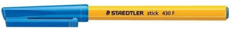 Kuličkové pero "Stick 430 F", modrá, 0,3 mm, s uzávěrem, STAEDTLER - obrázek 1