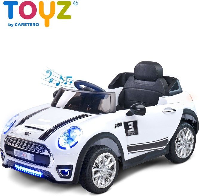 Elektrické autíčko Toyz Maxi bílé Bílá - obrázek 1