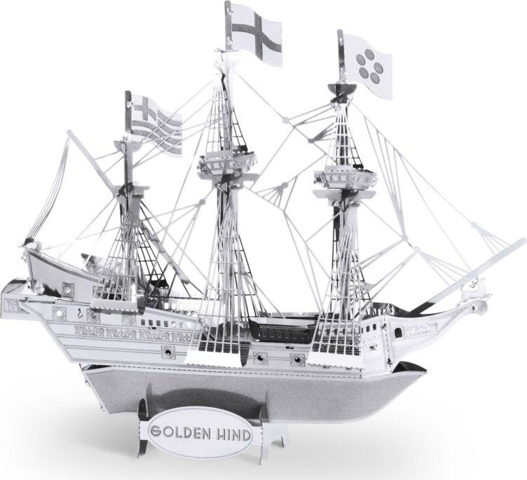 METAL EARTH 3D puzzle Loď Golden Hind - obrázek 1