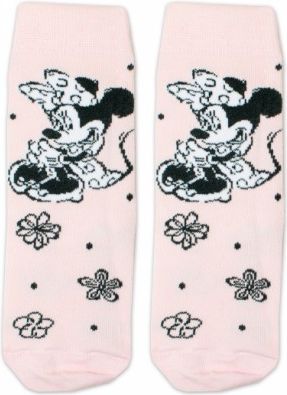 Bavlněné ponožky Disney Minnie - sv. růžové - obrázek 1