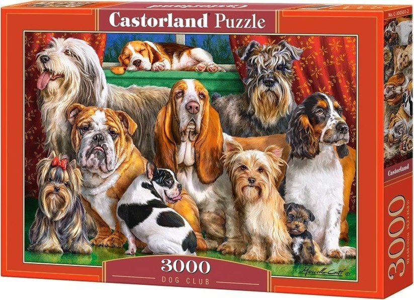 CASTORLAND Puzzle Psí klub 3000 dílků - obrázek 2