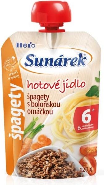 Sunárek hj špagety s boloňskou omáčkou 120g