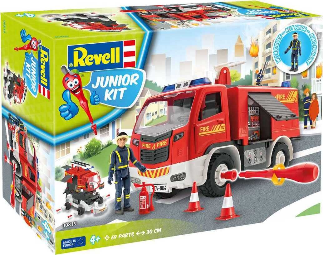 REVELL Junior Kit auto 00819 - Firetruck with figure (1:20) - obrázek 1